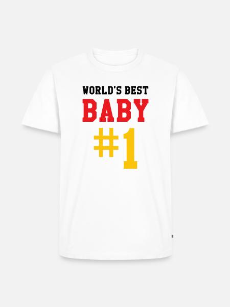 Best Baby - Birth - Child - Men's Premium Organic T-Shirt - white