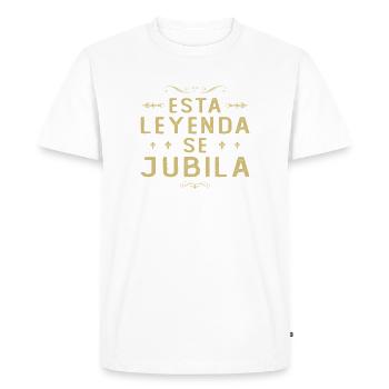 This Lgende IS retiring Fun - Men's Premium Organic T-Shirt - white - Front - Nico (187cm)
