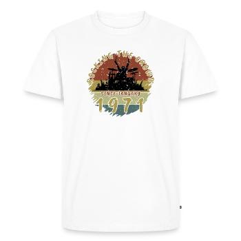 55th Birthday Rocking the crowd DRM 01/1971 - Men's Premium Organic T-Shirt - white - Front - Nico (187cm)