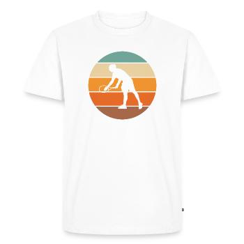 tennis - Men's Premium Organic T-Shirt - white - Front - Nico (187cm)