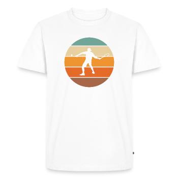 tennis - Men's Premium Organic T-Shirt - white - Front - Nico (187cm)