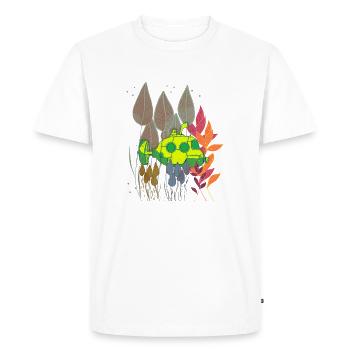 Sous-marin néon dans un feuillage coloré - T-shirt Premium bio Homme - blanc - Devant - Nico (187cm)