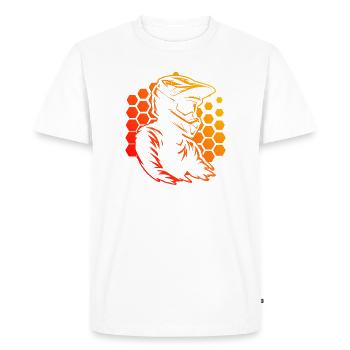 Graphismes motocross pour le motocross - T-shirt Premium bio Homme - blanc - Devant - Nico (187cm)