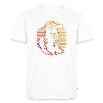 Motif motocross avec valeur de reconnaissance - T-shirt Premium bio Homme - blanc - Devant - Nico (187cm)