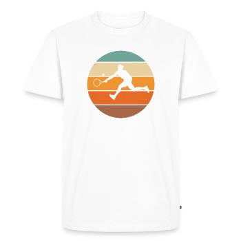 tennis - Men's Premium Organic T-Shirt - white - Front - Nico (187cm)