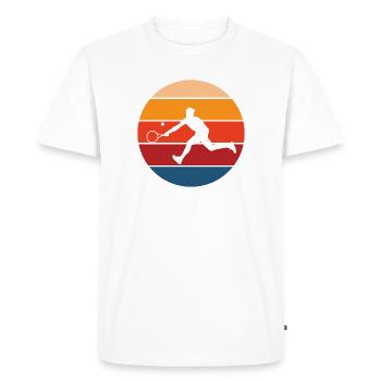 tennis - Men's Premium Organic T-Shirt - white - Front - Nico (187cm)