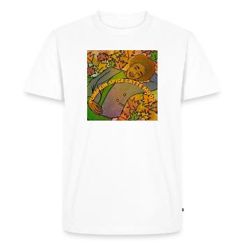 Pumpkin Spice Latte Mood - Men's Premium Organic T-Shirt - white - Front - Nico (187cm)