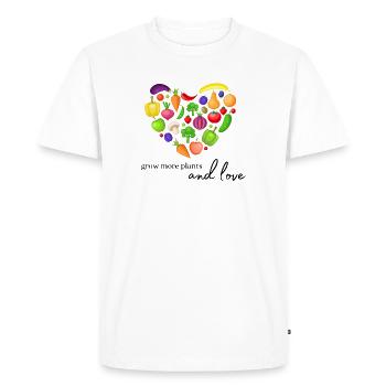 Cultivez des plantes et aimez - T-shirt Premium bio Homme - blanc - Devant - Nico (187cm)
