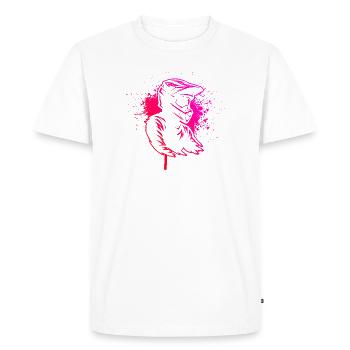 Motif emblématique du motocross - T-shirt Premium bio Homme - blanc - Devant - Nico (187cm)