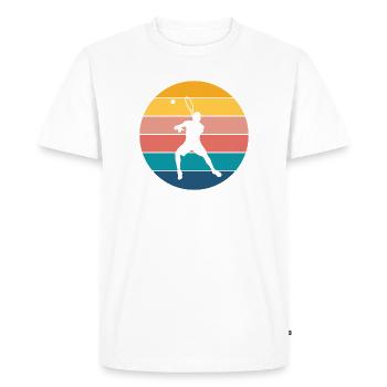 tennis - Men's Premium Organic T-Shirt - white - Front - Nico (187cm)