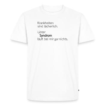 Syndrome - Men's Premium Organic T-Shirt - white - Front - Nico (187cm)