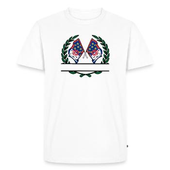 Pays_de_la_Loire_lauwerkrans - T-shirt Premium bio Homme - blanc - Devant - Nico (187cm)