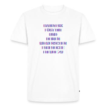 Hardtekk Tekk - T-shirt Premium bio Homme - blanc - Devant - Nico (187cm)