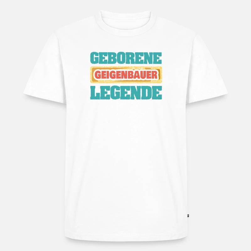 Beruf Geigenbauer - Männer Premium Bio T-Shirt - Weiß