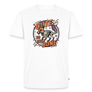 Renard Squelette : mignon jusqu’aux os - T-shirt Premium bio Homme - blanc - Devant - Nico (187cm)