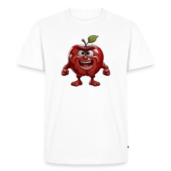 pomme - T-shirt Premium bio Homme - blanc - Devant - Nico (187cm)