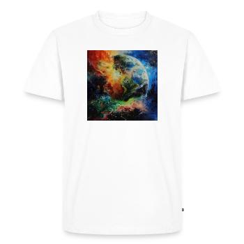La Terre dans la magie des couleurs - T-shirt Premium bio Homme - blanc - Devant - Nico (187cm)