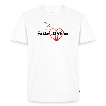 Fastelovend Cologne Shirt Heimatliebe für Karneval - Men's Premium Organic T-Shirt - white - Front - Nico (187cm)