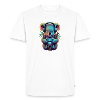 Koala Gaming Jeux vidéo d’animaux Koala Koala drôle - T-shirt Premium bio Homme - blanc - Devant - Nico (187cm)