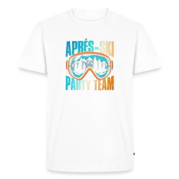 Après Ski Party Team Bunt - T-shirt Premium bio Homme - blanc - Devant - Nico (187cm)