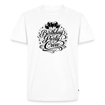 Équipe de fête d’anniversaire - T-shirt Premium bio Homme - blanc - Devant - Nico (187cm)