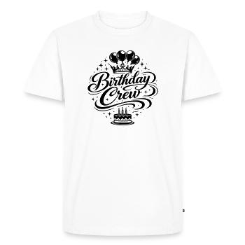 Célébration de l’équipe d’anniversaire - T-shirt Premium bio Homme - blanc - Devant - Nico (187cm)