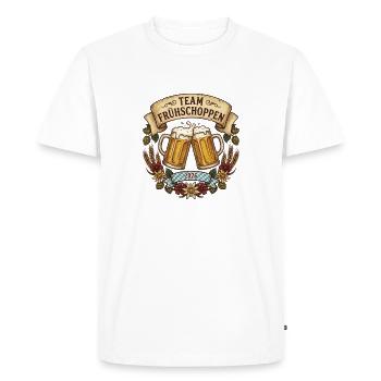 Équipe Frühshoppen - T-shirt Premium bio Homme - blanc - Devant - Nico (187cm)