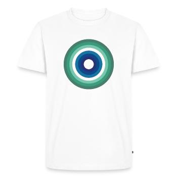 LGBTQ_circles_resize_gaymen - T-shirt Premium bio Homme - blanc - Devant - Nico (187cm)