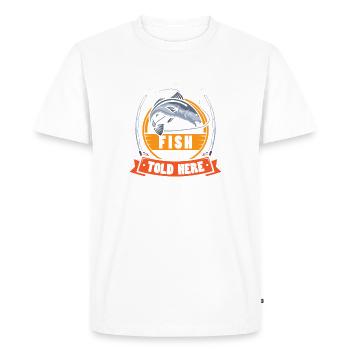 Pêcheurs Pêcheurs Pêcheurs Pêcheurs Pêcheurs Sportifs - T-shirt Premium bio Homme - blanc - Devant - Nico (187cm)