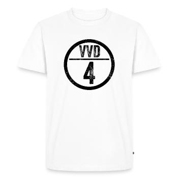 VVD4_K squad number - Men's Premium Organic T-Shirt - white - Front - Nico (187cm)