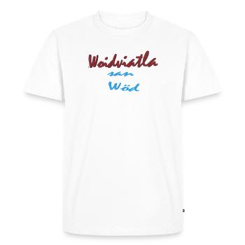 Woidviatla san Wöd - T-shirt Premium bio Homme - blanc - Devant - Nico (187cm)
