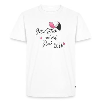 Bonne Année - T-shirt Premium bio Homme - blanc - Devant - Nico (187cm)