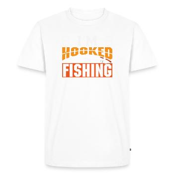 Pêcheur sportif pêcheur pêcheur Pêcheur Dit - T-shirt Premium bio Homme - blanc - Devant - Nico (187cm)