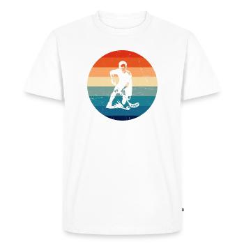 Floorball style for every occasion - Men's Premium Organic T-Shirt - white - Front - Nico (187cm)