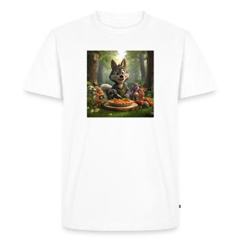 wolf, grey wolf, plush wolf - Men's Premium Organic T-Shirt - white - Front - Nico (187cm)