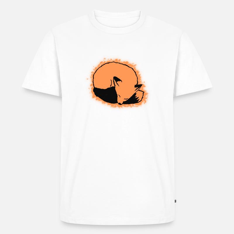 Fuchs schlafend: Niedlich, Kawaii & Comic Stil - Männer Premium Bio T-Shirt - Weiß