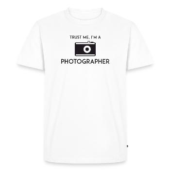 Croyez-moi, je suis photographe - T-shirt Premium bio Homme - blanc - Devant - Nico (187cm)