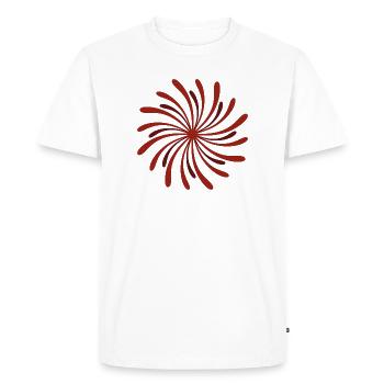 firework - Men's Premium Organic T-Shirt - white - Front - Nico (187cm)