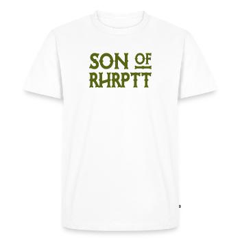 Fils de Rhrptt - Ruhrpott - Zeche - Zollverein - T-shirt Premium bio Homme - blanc - Devant - Nico (187cm)