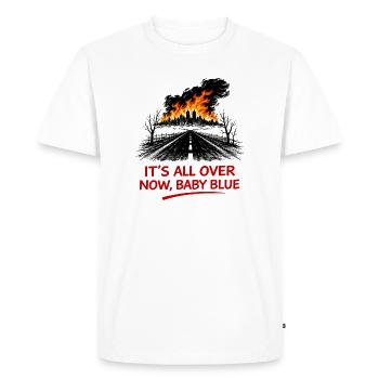 Flammes au-dessus de l’avenue de la rue - T-shirt Premium bio Homme - blanc - Devant - Nico (187cm)