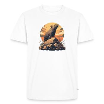 Rat Rat - T-shirt Premium bio Homme - blanc - Devant - Nico (187cm)