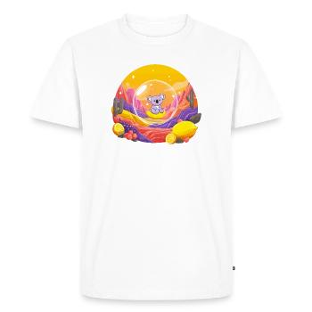 Koala in the Glass Ball Wonderland - Men's Premium Organic T-Shirt - white - Front - Nico (187cm)