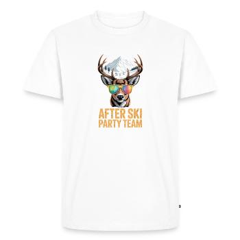Après Ski After Ski Party Team - Men's Premium Organic T-Shirt - white - Front - Nico (187cm)