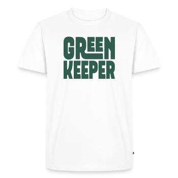Jardinier pour les amateurs de pelouse - T-shirt Premium bio Homme - blanc - Devant - Nico (187cm)