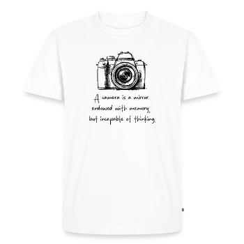 Photography Beyond Techinique - Men's Premium Organic T-Shirt - white - Front - Nico (187cm)