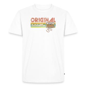 Original 1976 Limited Edition - Cassette - Men's Premium Organic T-Shirt - white - Front - Nico (187cm)