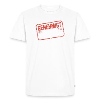 se permet de se faire plaisir bière alcoolisée bière de fête - T-shirt Premium bio Homme - blanc - Devant - Nico (187cm)