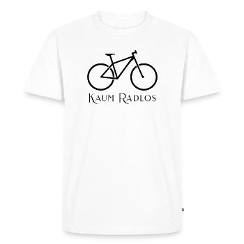 Motif statement du vélo de route minimaliste - T-shirt Premium bio Homme - blanc - Devant - Nico (187cm)
