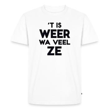 C’EST ENCORE UNE FOIS - T-shirt Premium bio Homme - blanc - Devant - Nico (187cm)