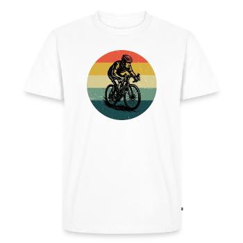 Motif drôle de vélo de route - T-shirt Premium bio Homme - blanc - Devant - Nico (187cm)